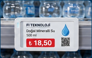 2.66 inç elektronik raf etiketi