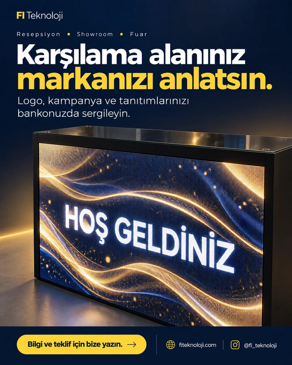 LED ekranlı banko