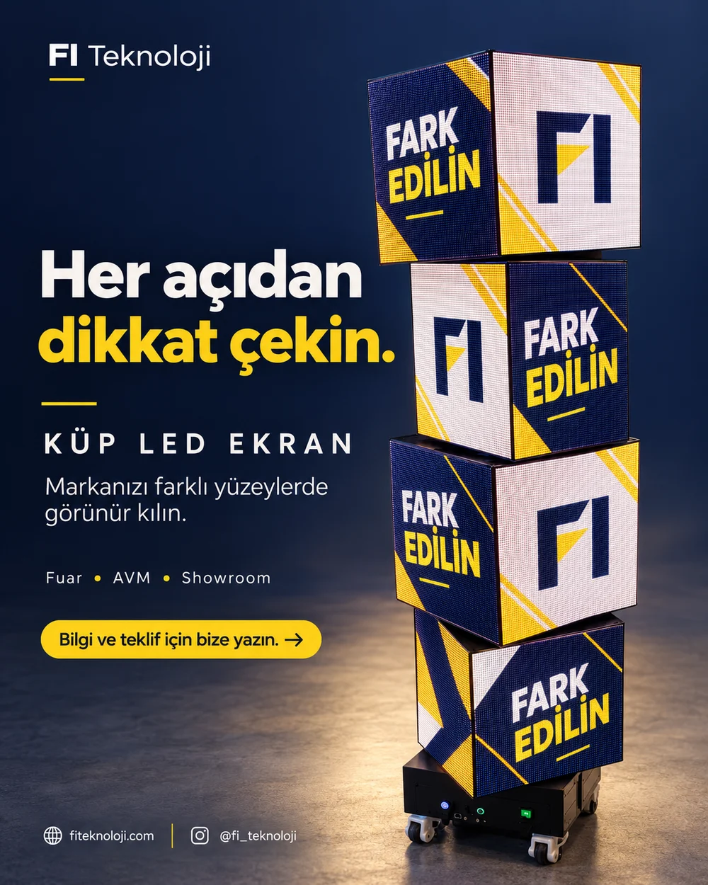 Küp LED ekran