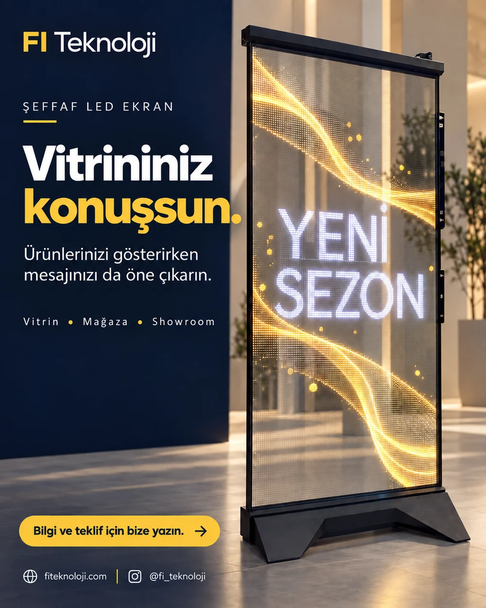 Şeffaf LED ekran