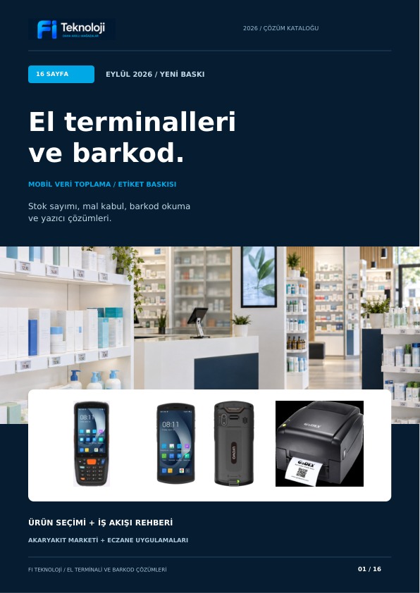 El Terminalleri & Barkod kapak önizlemesi